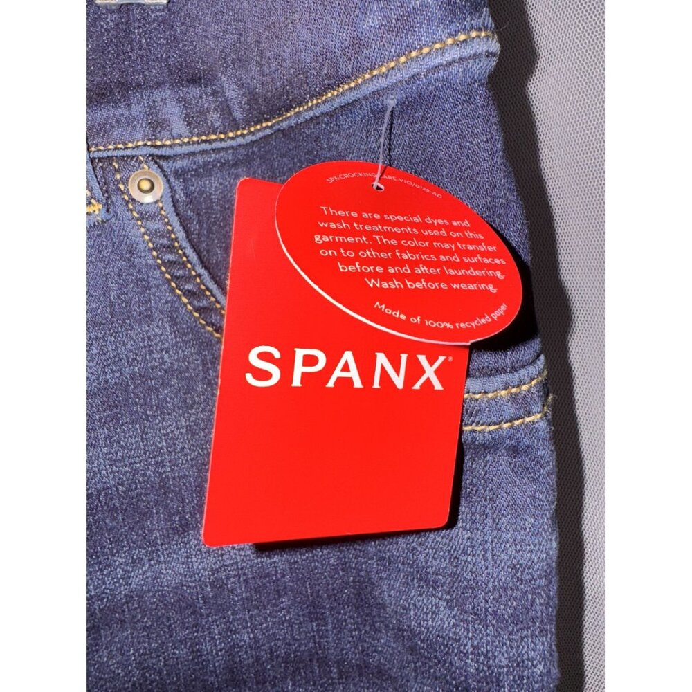 Spanx Womens Flare Jeans Midnight Shade XL - Picture 5 of 8